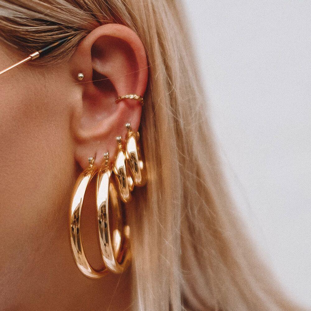 AMALFI TUBE HOOP Gold Savvy Boutique