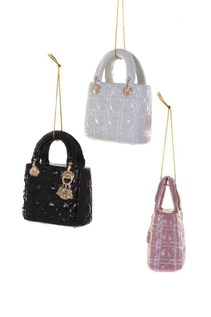 POSH HANDBAG ORNAMENT - White