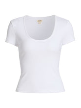 BRYNLEE SCOOPNECK TEE- White