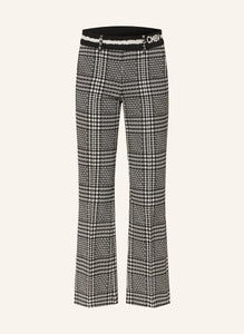 FRANCOISE CROPPED - Tartan Black/White