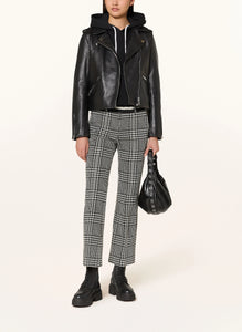 FRANCOISE CROPPED - Tartan Black/White