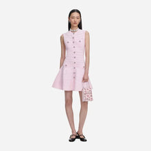 POINTELLE DIAMANTE KNIT MINI DRESS - Pink