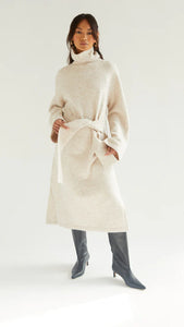ABBIE KIT DRESS - Sand