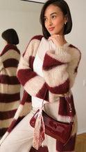 KAY CARDIGAN - Ruby Stripe