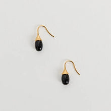 ODETTE EARRINGS- Black/Gold