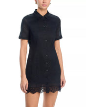 EMBROIDERED SEASIDE DRESS - Black
