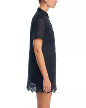 EMBROIDERED SEASIDE DRESS - Black
