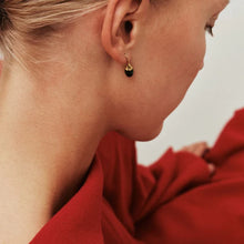 ODETTE EARRINGS- Black/Gold