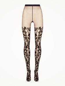 GRAPHIC FLOWER TIGHTS - Fairly Light/Black