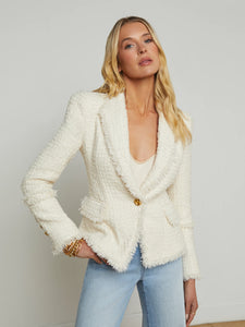 KAISLEY BLAZER - Vintage White