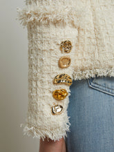 KAISLEY BLAZER - Vintage White