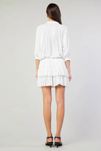 AURELIE PLEATED MINI DRESS - White