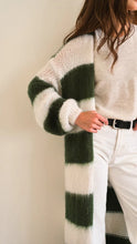 KAY CARDIGAN - Khaki Stripe