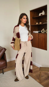KAY CARDIGAN - Ruby Stripe