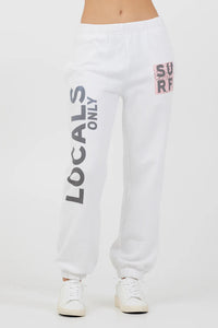 PATCH JOGGERS-White/Pink