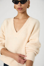 FLUFFY KNIT OVERSIZED SWEATER - Classic Cream