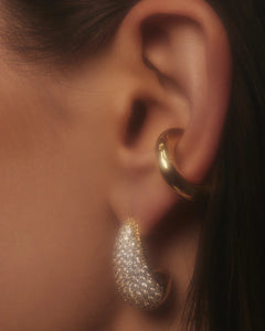 THE PAVE GIA EARINGS - Gold
