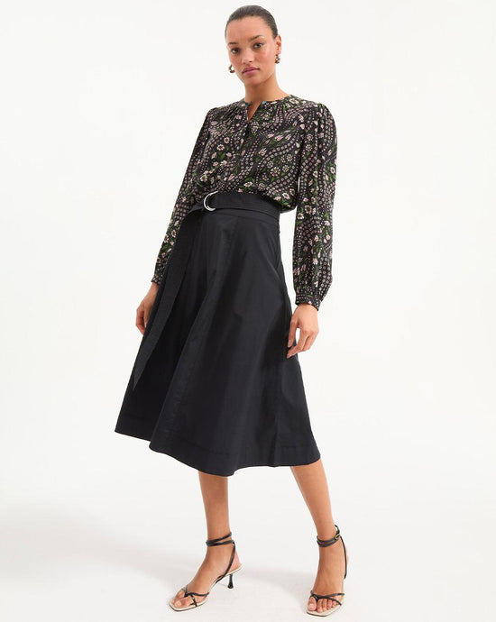 FACIA A-LINE SKIRT - Black