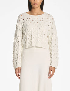 KNOTTED SWEATER - Off White