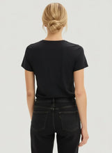 ERSEY STRETCH CREWNECK - Black