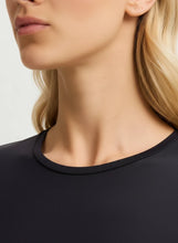 ERSEY STRETCH CREWNECK - Black