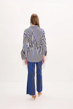 INNA POPLIN TOP - Cobalt