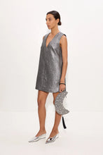 FOUNTAIN METALLIC MINI DRESS - Pewter