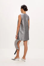 FOUNTAIN METALLIC MINI DRESS - Pewter