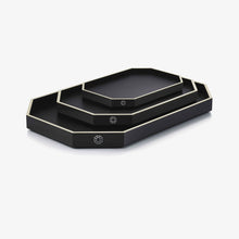 OCTOGONE TRAY SMALL - Black
