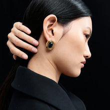 PRIZE EARRINGS - Black/Gold