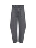 CODY BARREL JEAN - Medium Grey