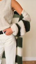 KAY CARDIGAN - Khaki Stripe