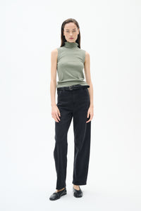 DAGNAL TURTLENECK TANK - Agave Green