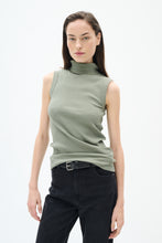 DAGNAL TURTLENECK TANK - Agave Green