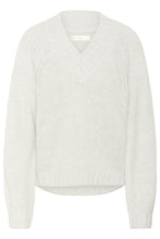 TROA V-NECK SWEATER - Whisper White