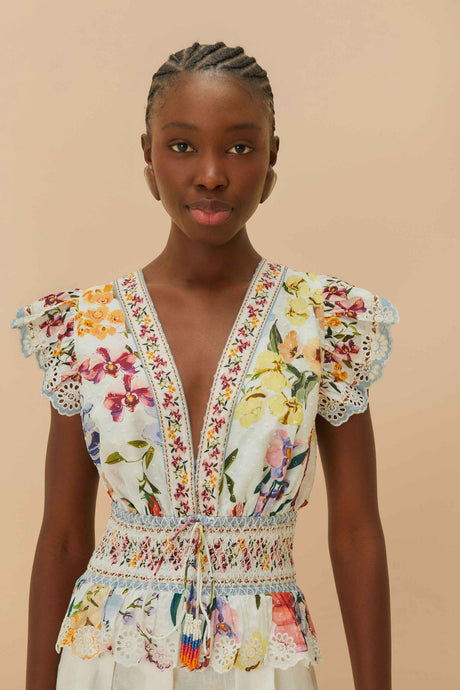 GREEK GARDEN BLOUSE