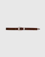 TETRA BELT - Brown/Silver