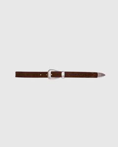 TETRA BELT - Brown/Silver