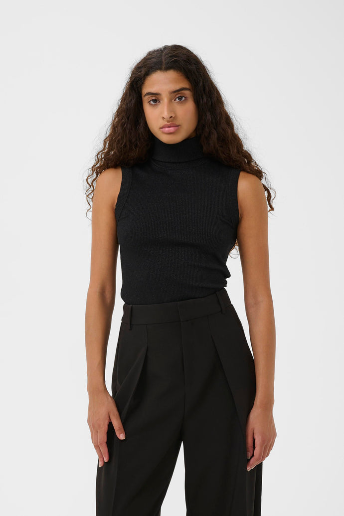 DAGNA GLITTER TOP - Black