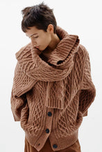 TAIE CARDIGAN - Tobacco Brown