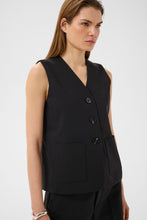 ZELLA HIP WAISTCOAT - Black