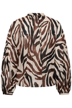 ROSALIE BLOUSE - Haze Zebra