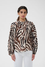 ROSALIE BLOUSE - Haze Zebra