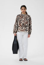 ROSALIE BLOUSE - Haze Zebra