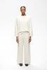 GINCETTE MELANGE PANT - Ecru