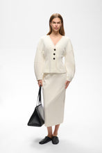 FARI MELAGE CARDIGAN - Ecru