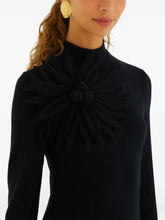 FLOWER MAXI DRESS - Black