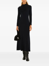 FLOWER MAXI DRESS - Black