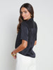 ELLAH SILK BLOUSE- Black