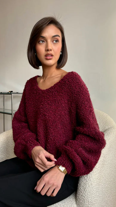 JENNY SWEATER- Bordeaux